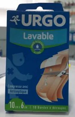 URGO LAVABLE 1M*6CM BOITE DE 10 BANDES A DECOUPER