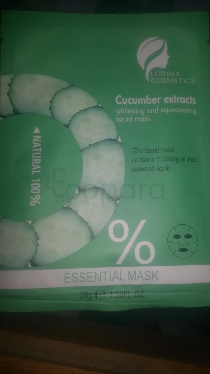 LORIN A COSMETICS CUCUMBER EXTRACTS FACIAL MASK 38G