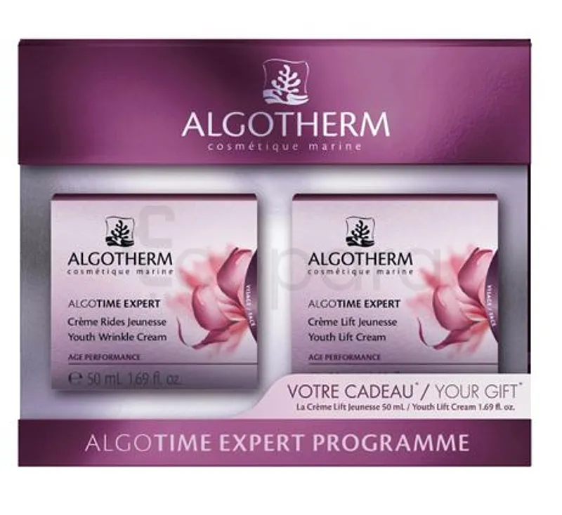 ALGOTHERM COFFRET ALGOTIME EXPERT CREME RIDES JEUNESSE 50ML + CREME LIFT 50ML OFFERTE