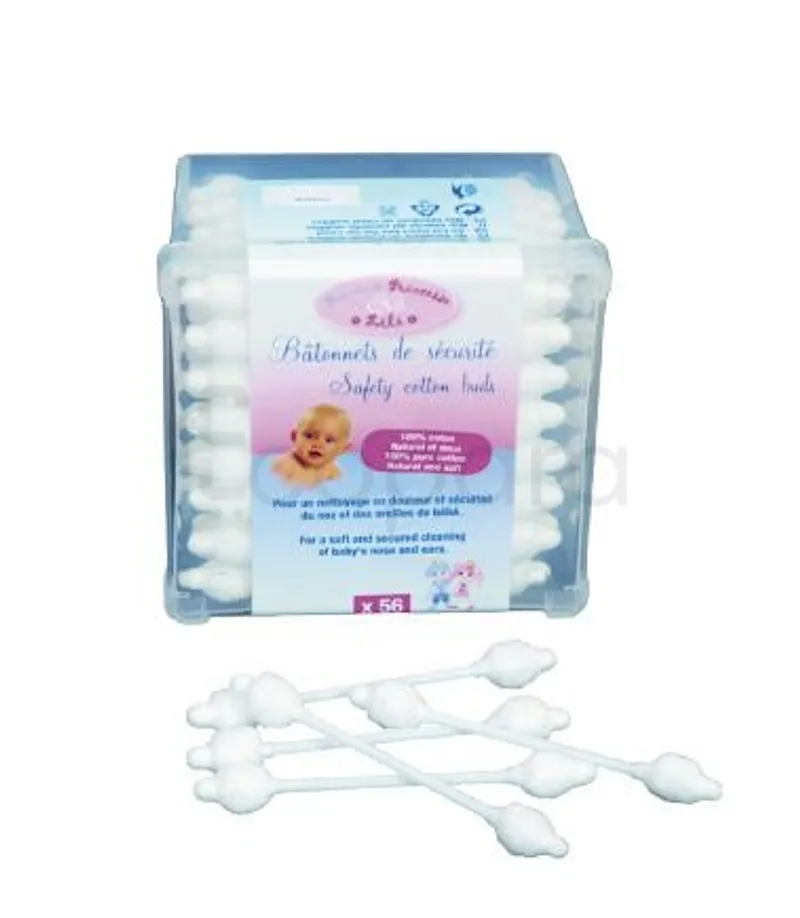 PRINCE ET PRINCESSE LILI COTON TIGE SECURITE BOITE DE 56