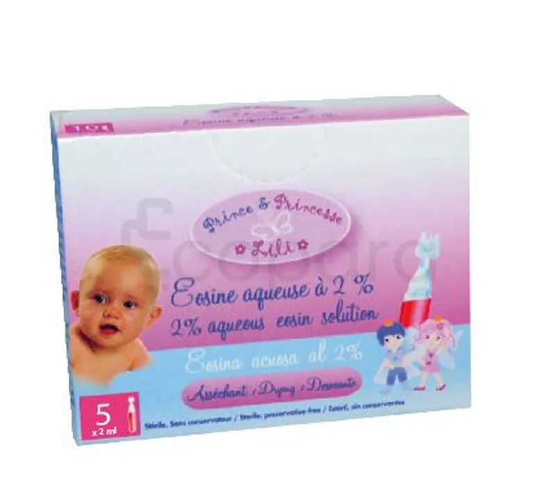 PRINCE ET PRINCESSE LILI EOSINE AQUEUSE A 2% UNIDOSE 2ML BOITE DE 5 REFERENCE ESP-002