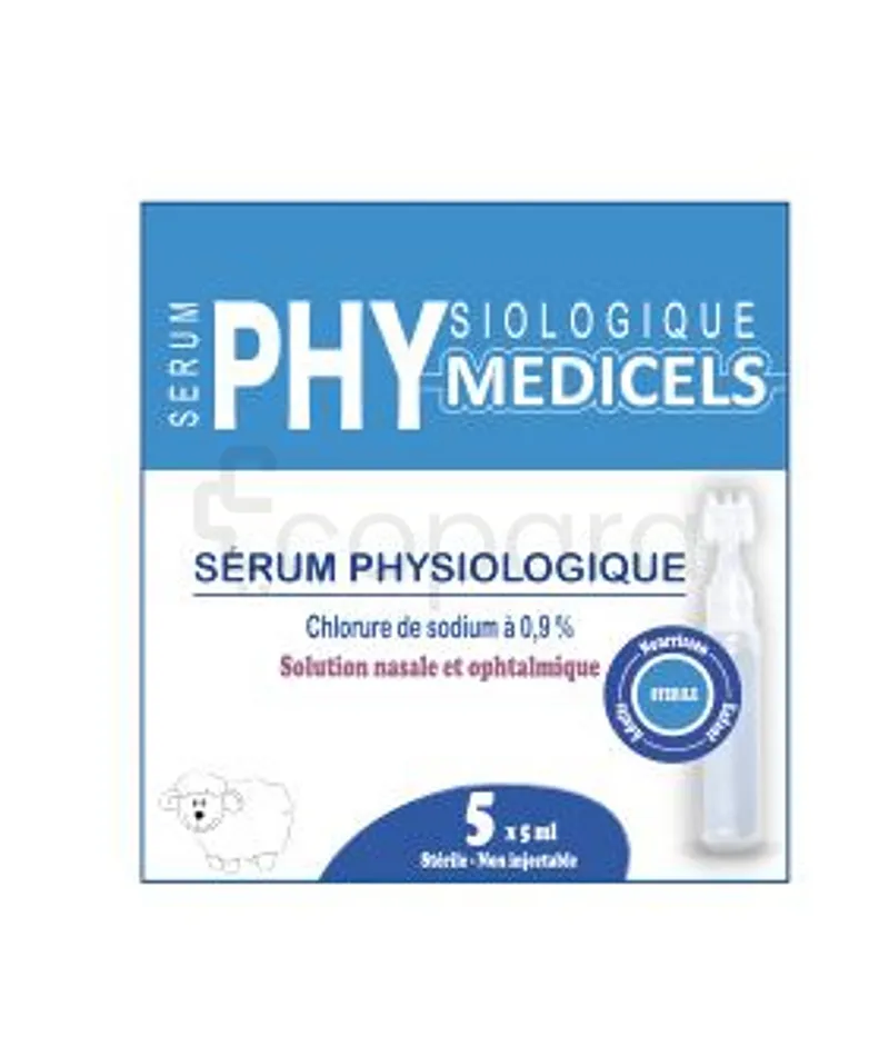 MEDICELS PHY SERUM PHYSIOLOGIQUE 5*5ML