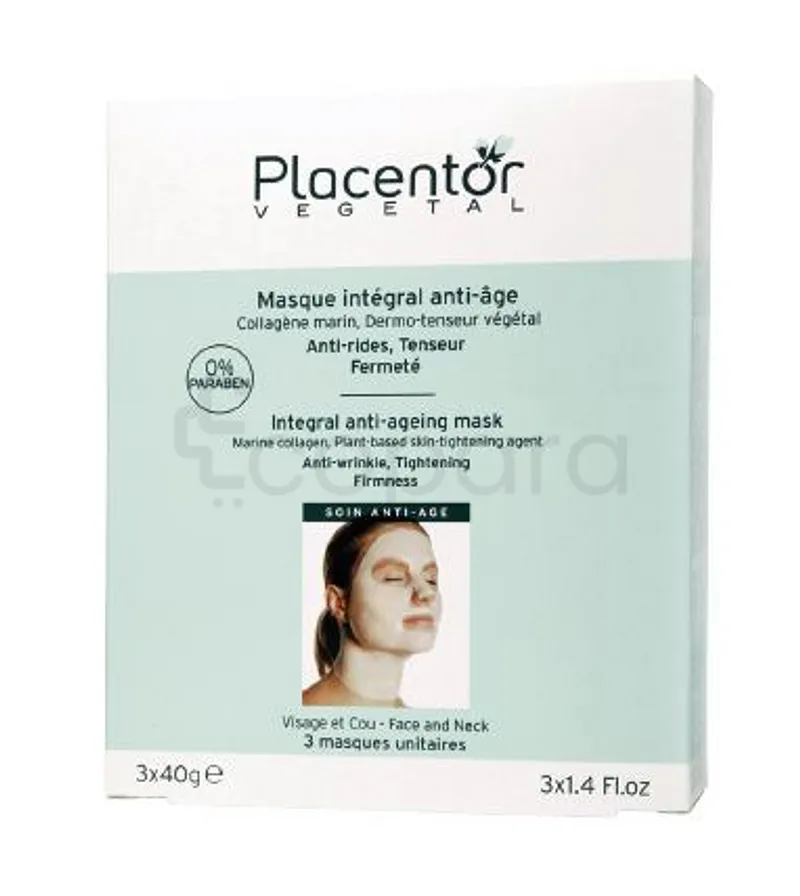 PLACENTOR MASQUE INTEGRAL ANTI-AGE ANTI-RIDES TENSEUR FERMETE 40G BOITE DE 3 REFERENCE P11020