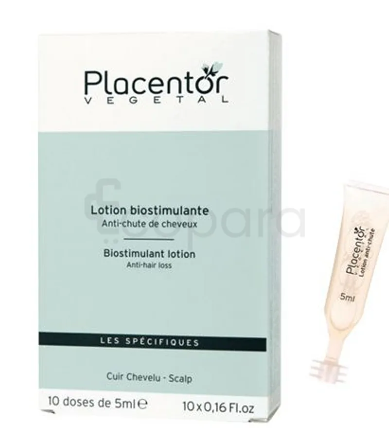 PLACENTOR LOTION BIOSTIMULANTE ANTI-CHUTE DE CHEVEUX 5ML BOITE DE 10