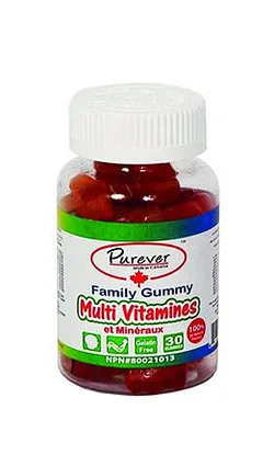PUREVER MULTIVITAMINES ET MINERAUX FAMILY BOITE DE 30