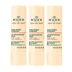 NUXE REVE DE MIEL STICK A LEVRES HYDRATANT 4G BOITE DE 3