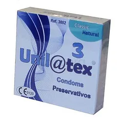 UNILATEX CONDOMS CLASSIC NATURAL PRESERVATIF BOITE DE 3