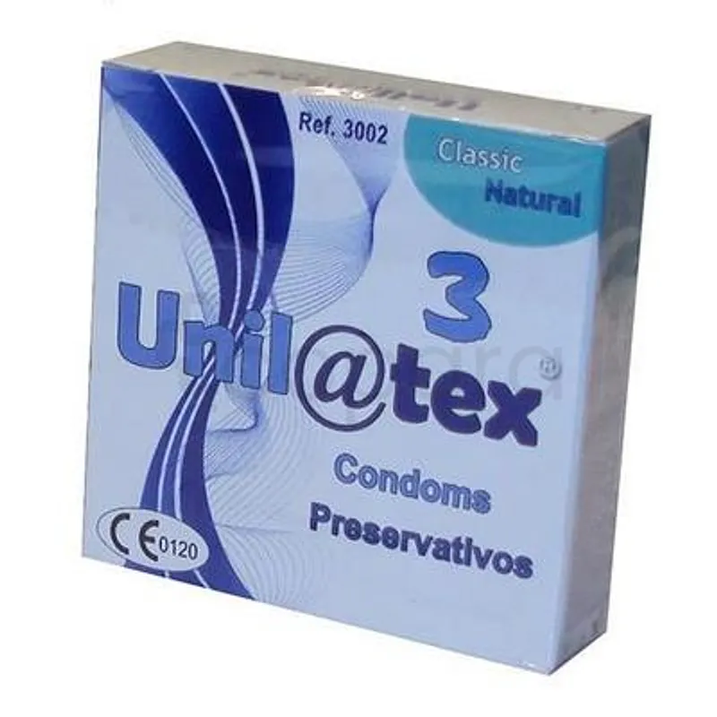 UNILATEX CONDOMS CLASSIC NATURAL PRESERVATIF BOITE DE 3