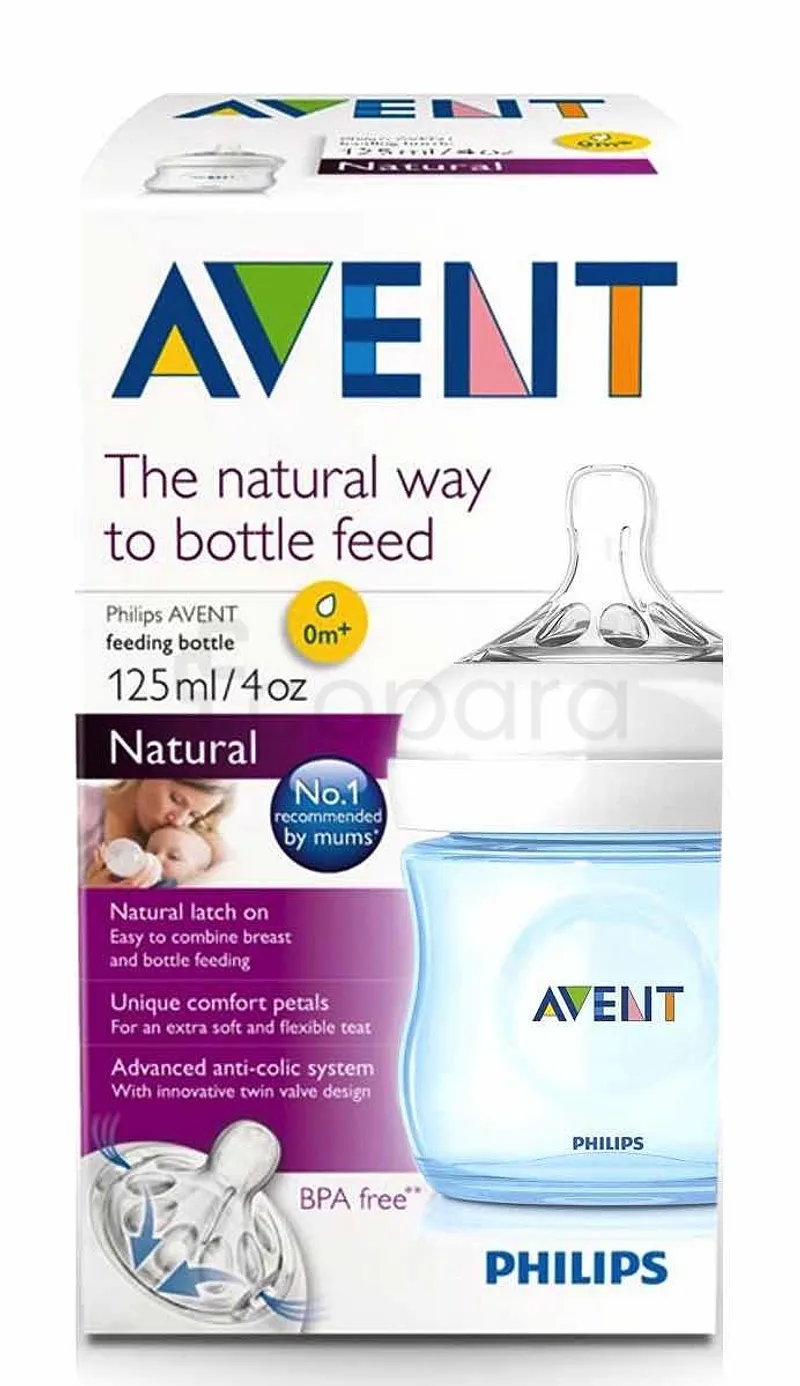 AVENT BIBERON NATURAL +0MOIS 125ML REFERENCE SCF692/17