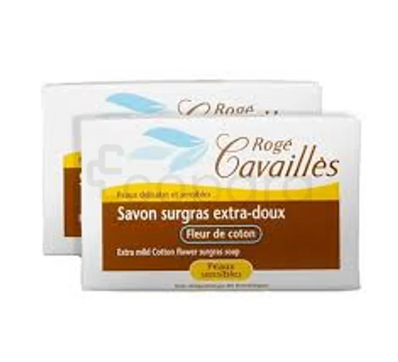 ROGE CAVAILLES SAVON SURGRAS EXTRA DOUX FLEUR DE COTON 250G*2