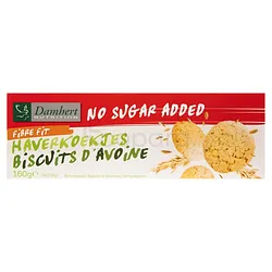 DAMHERT FIBRE FIT BISCUITS D'AVOINE NO SUGAR ADDED 160G
