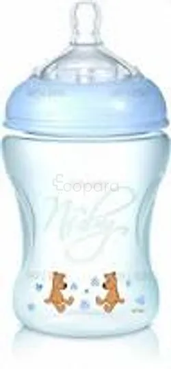 NUBY BIBERON COL LARGE BLEU CLAIR +3MOIS 240ML REFERENCE ID68007