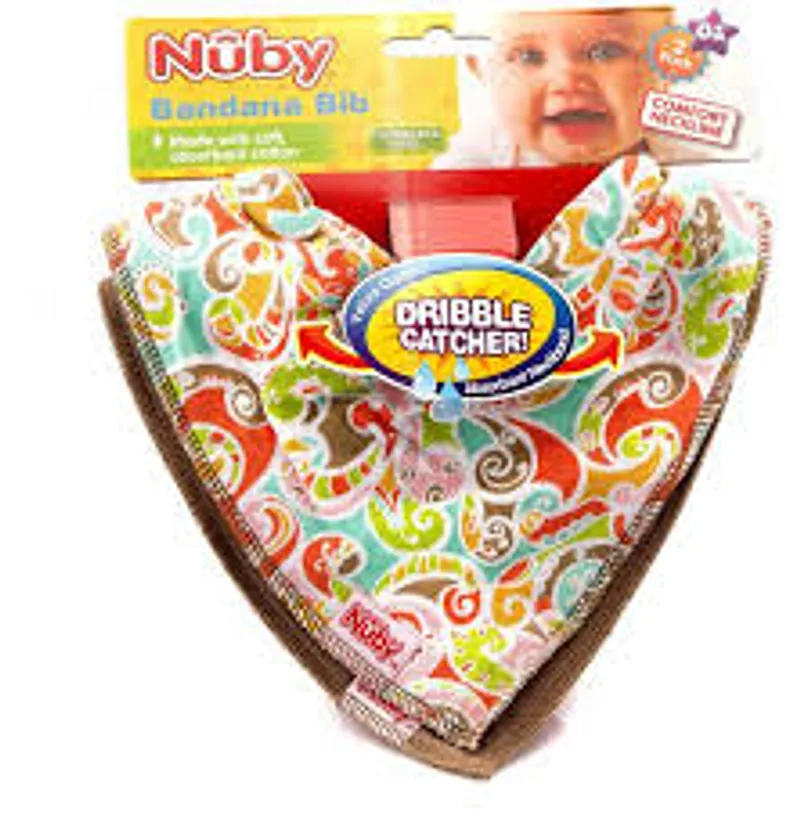 NUBY 2 BAVOIRS EN TISSU 100% COTON REFERENCE ID4275