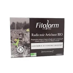 FITOFORM RADIS NOIR ARTICHAUT BIO BOITE DE 20 AMPOULES