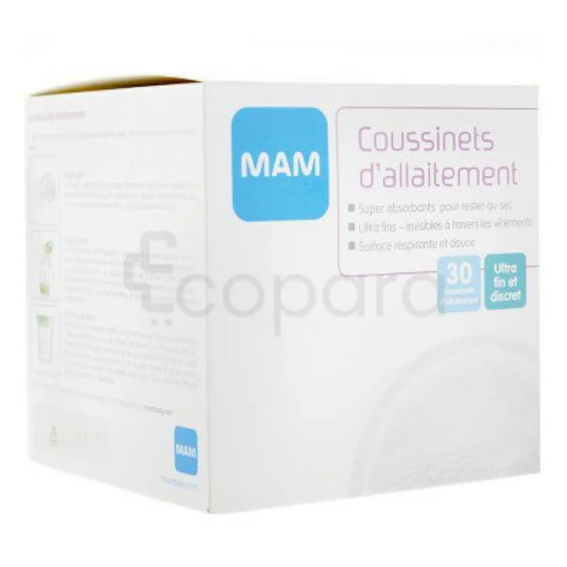 MAM COUSSINETS D'ALLAITEMENT BOITE DE 30 REFERENCE SH20009