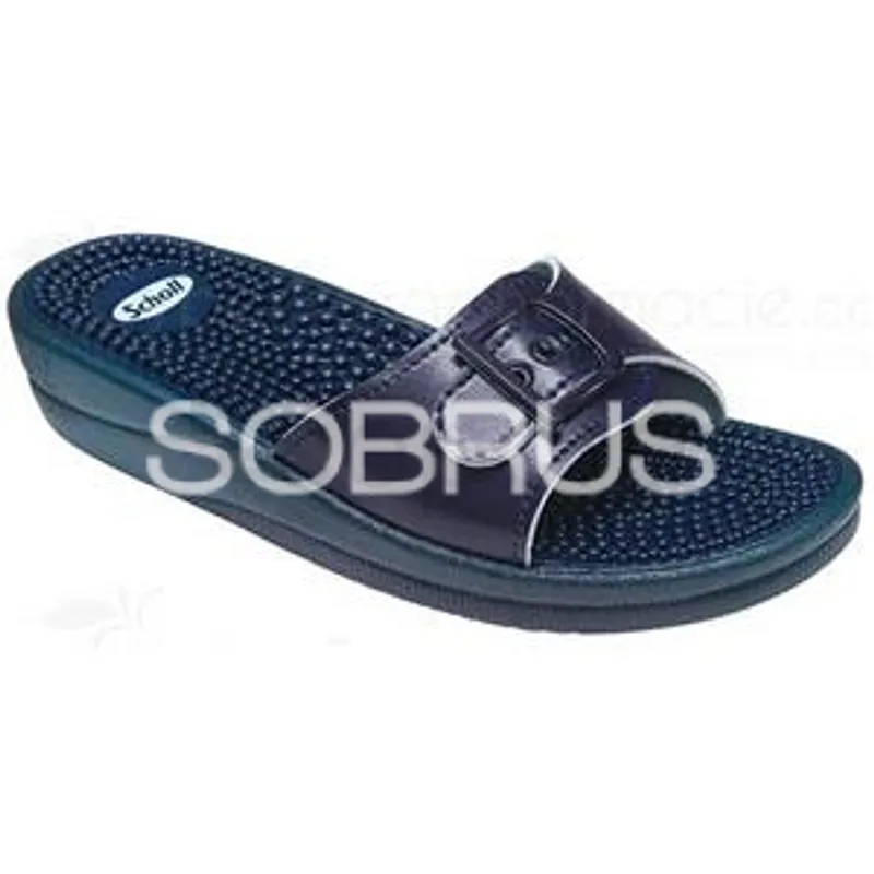 SCHOLL SANDALE FITNESS MASSAGE BLEU MARINE TAILLE 39