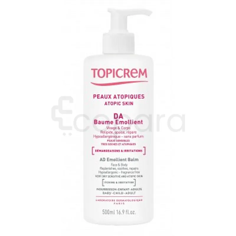 TOPICREM DA BAUME EMOLLIENT VISAGE ET CORPS PEAUX ATOPIQUES 500ML