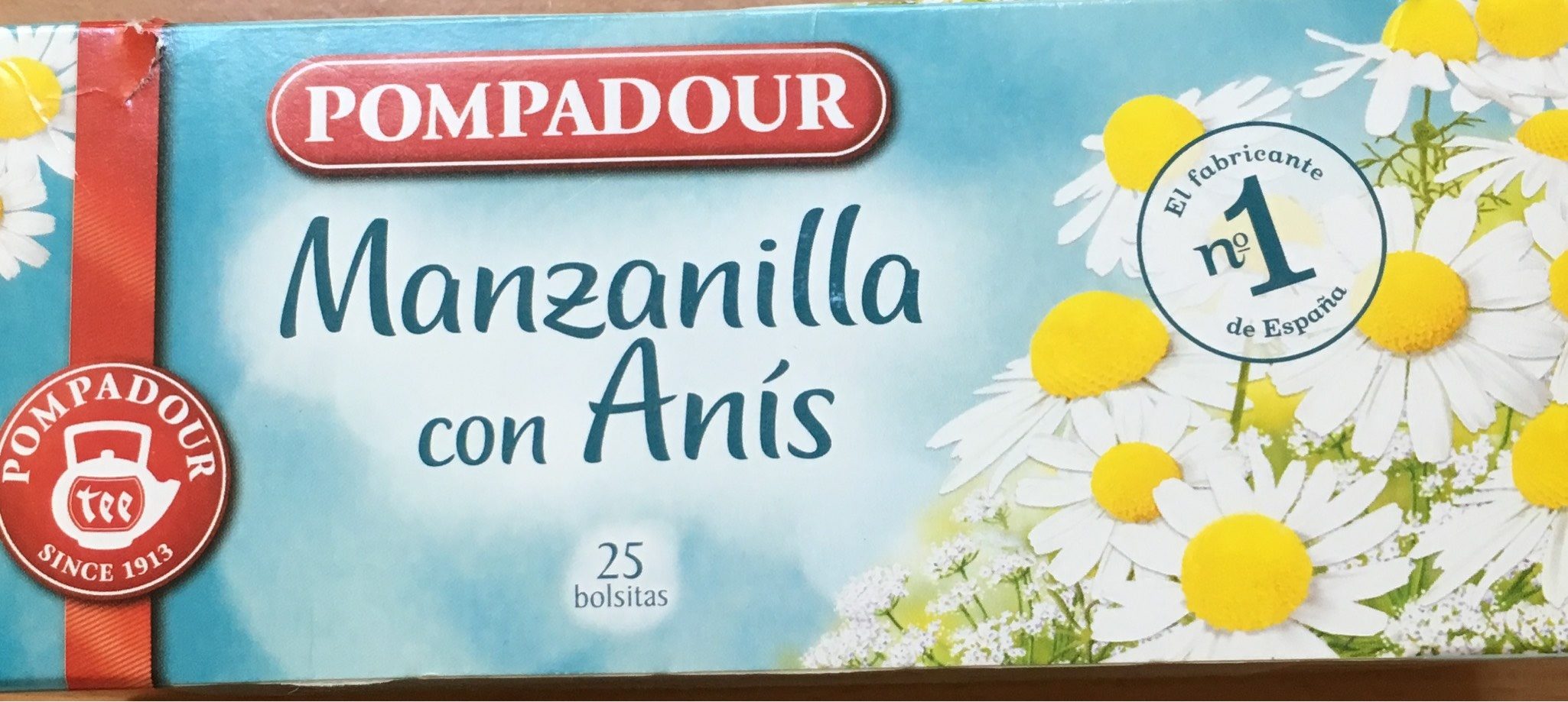 POMPADOUR MANZANILLA CON ANIS BOITE DE 25 SACHETS