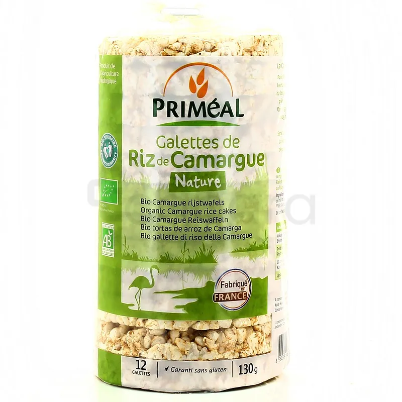 PRIMEAL GALETTES RIZ DE CAMARGUE NATURE 130G