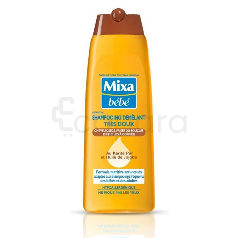 MIXA BEBE SHAMPOOING DEMELANT TRES DOUX AU KARITE ET HUILE DE JOJOBA 250ML
