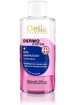 DELIA DERMO SYSTEM DEMAQUILLANT BI PHASE POUR PEAUX SENSIBLES 150ML