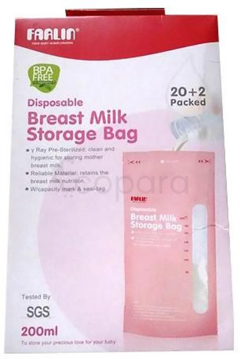 FARLIN SACHET DE CONSERVATION DE LAIT MATERNELLE 200ML BOITE DE 22 REFERENCE BP869-2