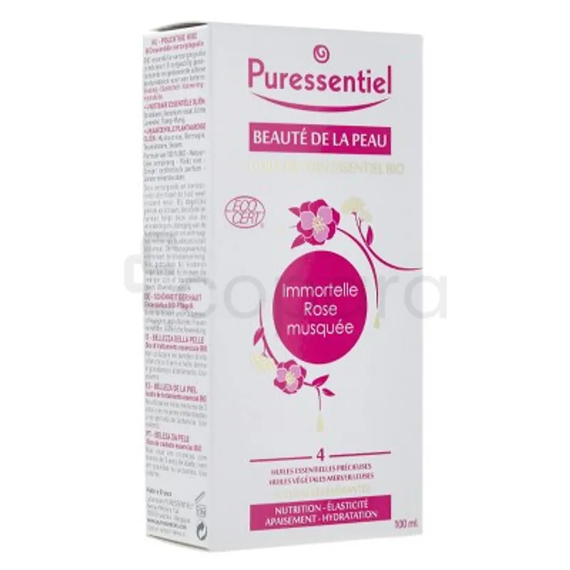 PURESSENTIEL BEAUTE DE LA PEAU HUILE DE SOIN IMMORTEL ROSE MUSQUEE 100ML