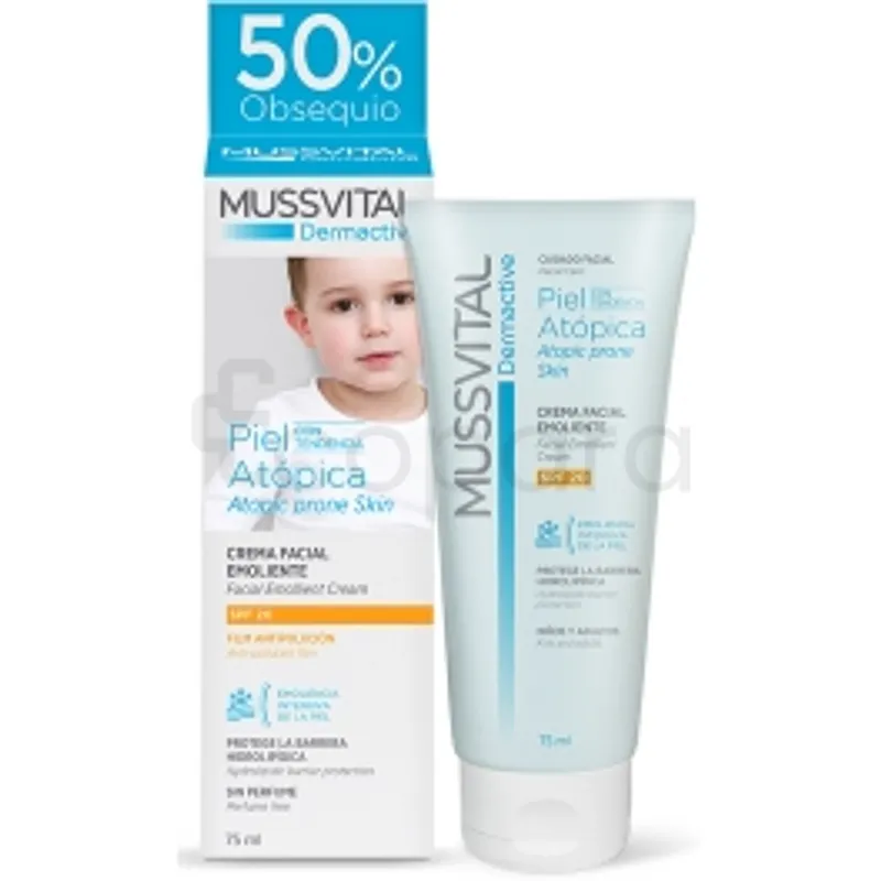 MUSSVITAL DERMACTIVE CREME VISAGE PEDIATRIC SPF20+ PEAU ATOPIQUE 50ML
