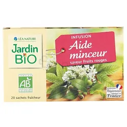 LEA NATURE JARDIN BIO INFUSION AIDE MINCEUR SAVEUR FRUITS ROUGES BOITE DE 20 SACHETS