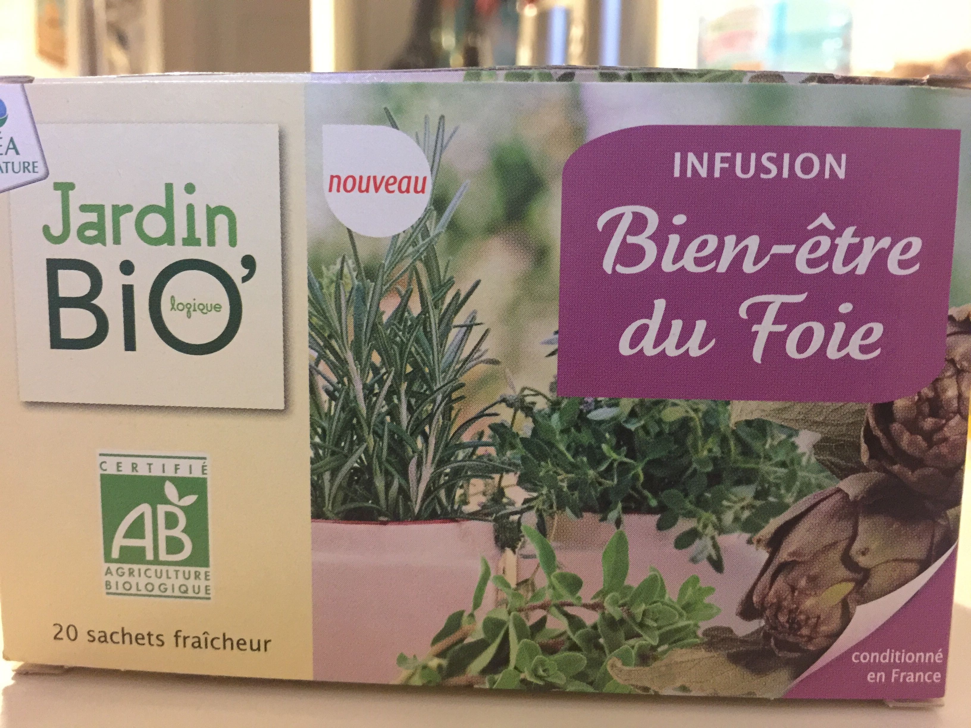 LEA NATURE JARDIN BIO INFUSION BIEN ETRE DU FOIE BOITE DE 20 SACHETS