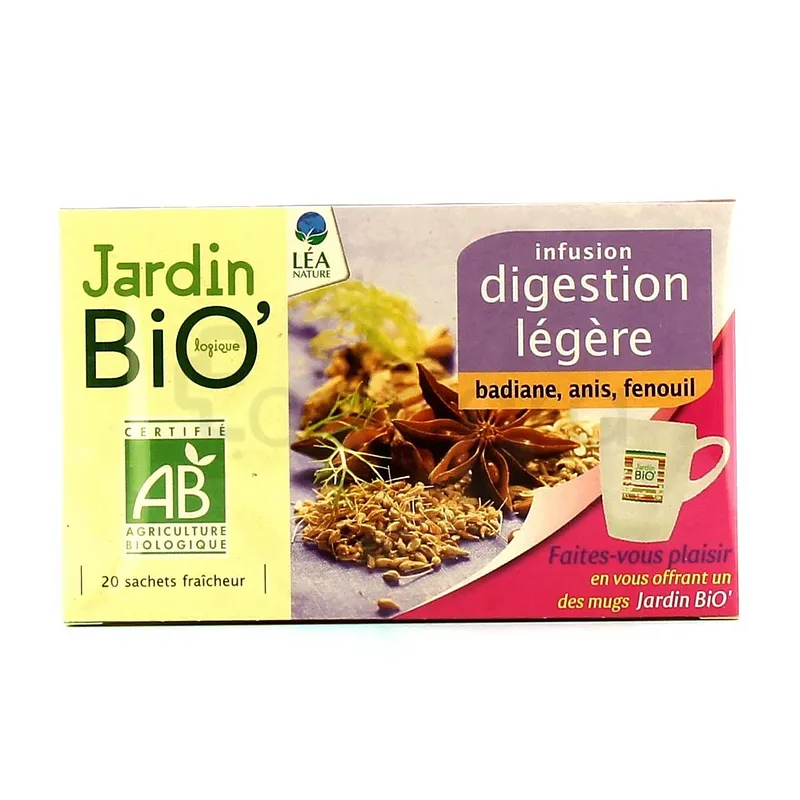 LEA NATURE JARDIN BIO INFUSION DIGESTION LEGERE BOITE DE 20 SACHETS