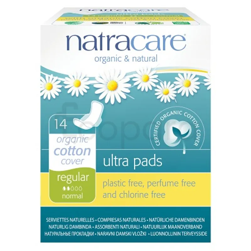 NATRACARE SERVIETTES ULTRA PADS REGULIER+ BOITE DE 14