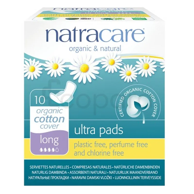 NATRACARE SERVIETTES ULTRA PADS LONG+ BOITE DE 10