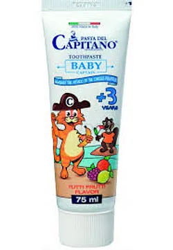PASTA DEL CAPITANO DENTIFRICE BABY 3ANS+ TUTTIFRUTTI 75ML