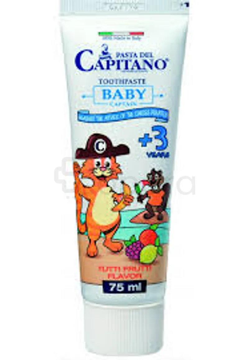 PASTA DEL CAPITANO DENTIFRICE BABY 3ANS+ TUTTIFRUTTI 75ML