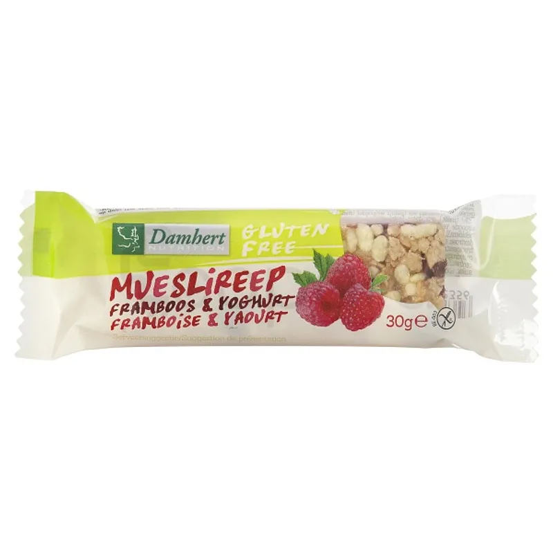 DAMHERT MUESLIREEP FRAMBOIS & YAOURT 30G
