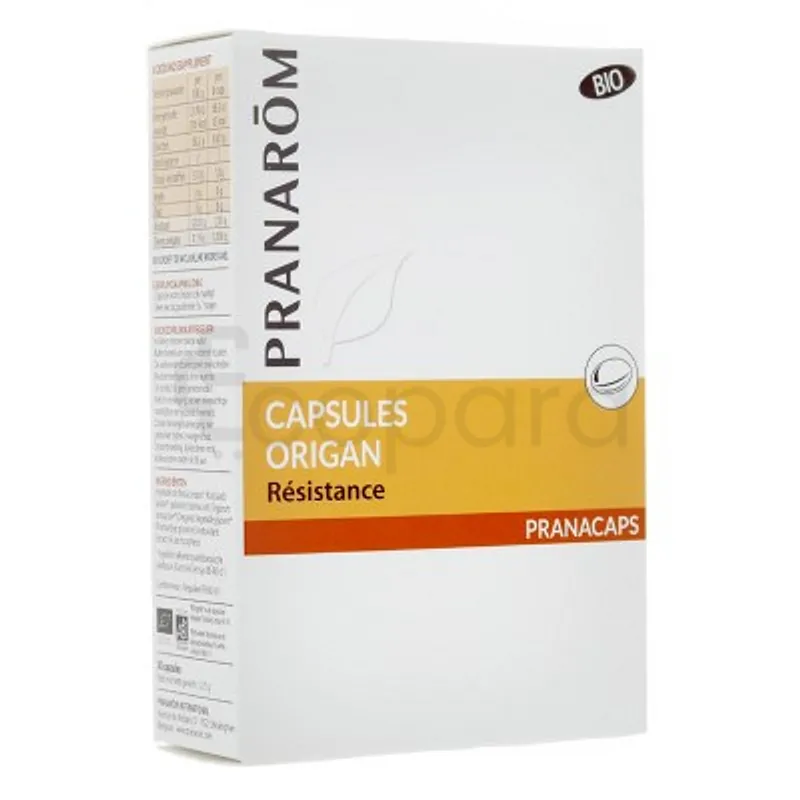 PRANAROM ORIGAN RESISTANCE BOITE DE 30 CAPSULES