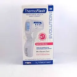 VISIOMED THERMOFLASH THERMOMETRE MEDICAL SANS CONTACT INFRAROUGE BLANC REFERENCE LX-26