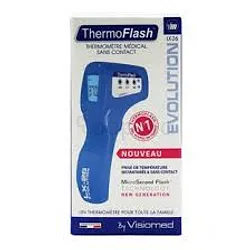 VISIOMED THERMOFLASH THERMOMETRE MEDICAL SANS CONTACT INFRAROUGE BLEU REFERENCE LX-26