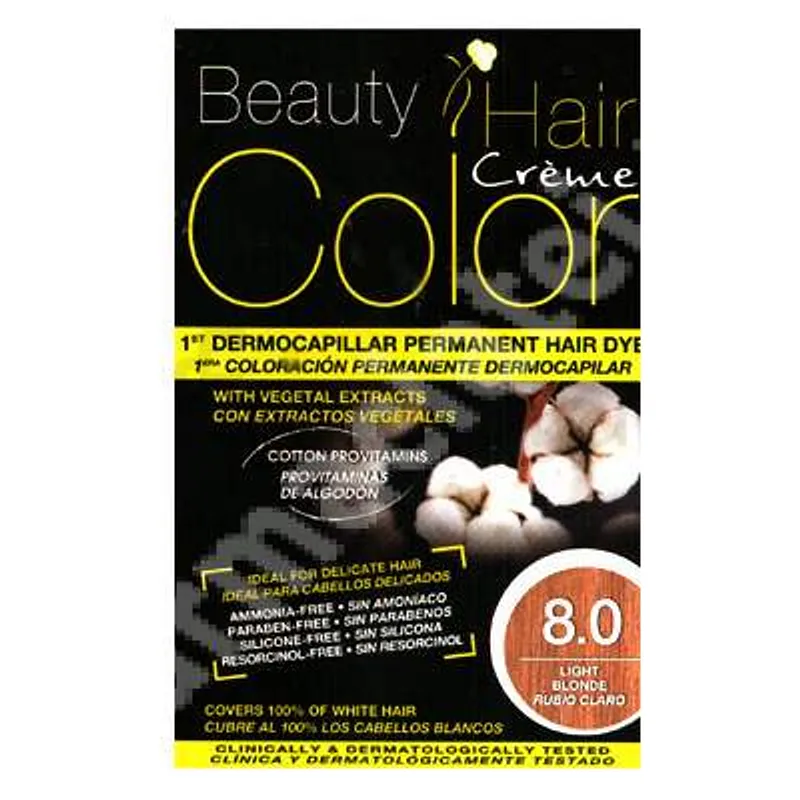 BEAUTY HAIR COLOR NUMERO 8.0 BLOND CLAIR