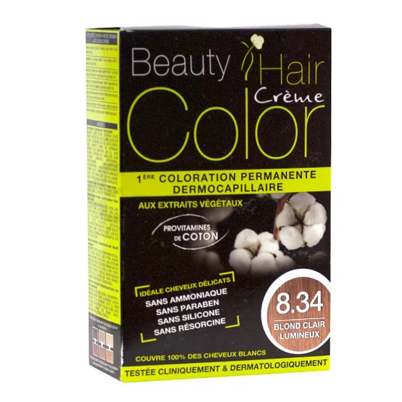 BEAUTY HAIR COLOR NUMERO 8.34 BLOND CLAIR LUMINEUX