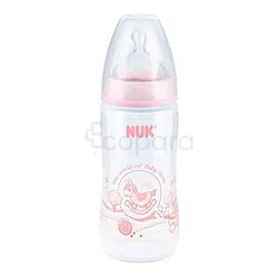 NUK BIBERON FIRST CHOICE 0-6MOIS ROSE 300ML REFERENCE 10741536