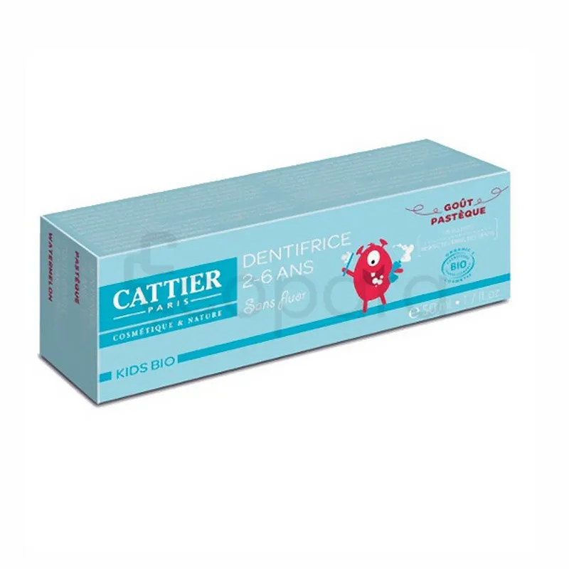 CATTIER KIDS BIO DENTIFRICE 2-6ANS GOUT PASTEQUE 50ML
