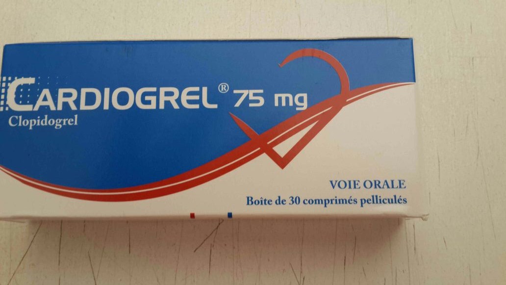 CARDIOGREL CLOPIDOGREL 75MG BOITE DE 30 COMPRIMES PELLICULES