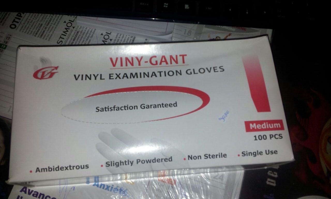 VINY-GANT GANTS D'EXAMEN TAILLE M BOITE DE 100
