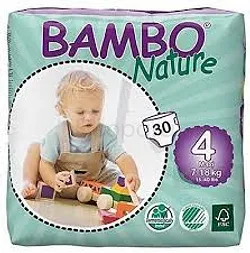 BAMBO NATURE COUCHES BEBE MAXI 7-18KG BOITE DE 30