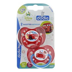DODIE SUCETTE ANATOMIQUE DUO CARS +18MOIS REFERENCE NA69