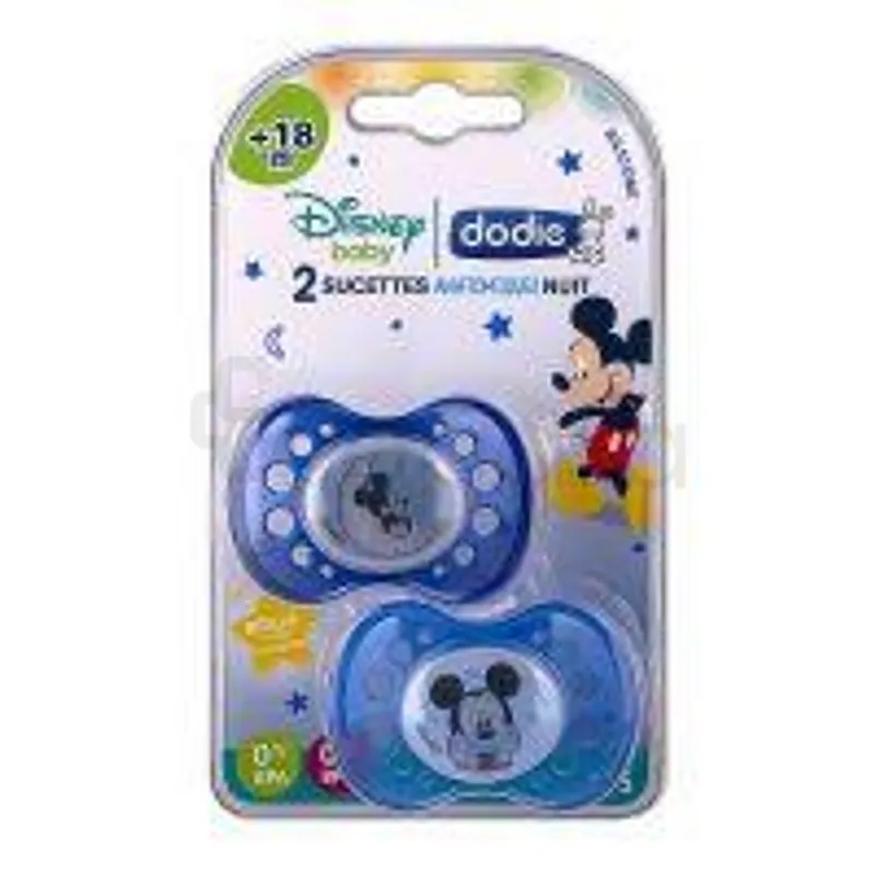 DODIE SUCETTE ANATOMIQUE DUO MICKEY NUIT +18MOIS REFERENCE NA75