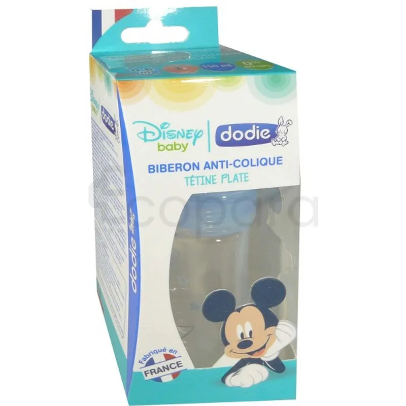 DODIE BIBERON SENTATION+ MOCKEY BLEU 0-6MOIS TETINE PLATE DEBIT 1 150ML