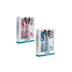 BEBEDOR PACK CADEAU SUCETTE + BIBERON 250ML + BIBERON 120ML + BAVOIR REFERENCE 6065
